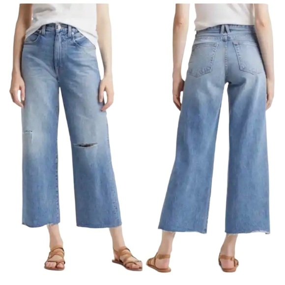 NEW WITH TAGS SLVRLAKE WOMEN'S PREMIUM DENIM GRACE CROP JEANS